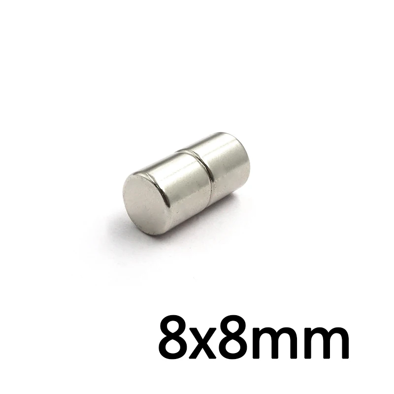 10/20/30PCS 8×8 mm Search Minor Diameter Magnet 8mmx8mm Bulk Small Round Magnets 8x8mm Neodymium Disc Magnets 8*8 Circular 8