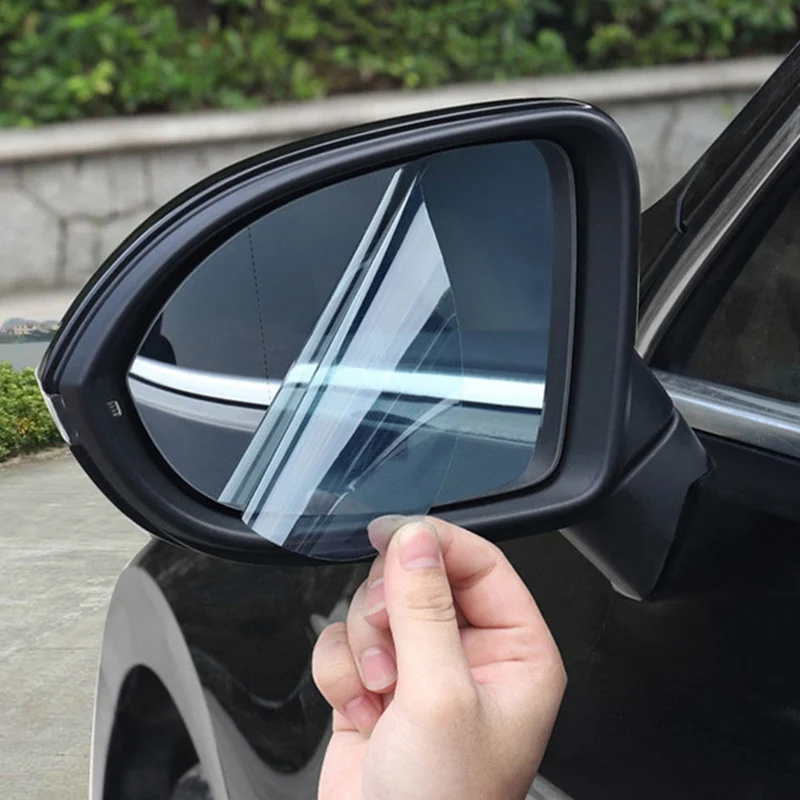 2 шт. противотуманная пленка заднего вида зеркальная защитная для автомобиля