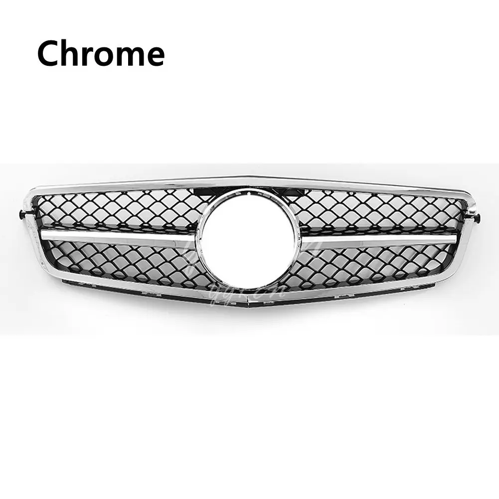 Передняя решетка для Mercedes C Class W204 C180 C200 C300 AMG гриль Стиль Гонки матовый/глянцевый черный гриль 2008