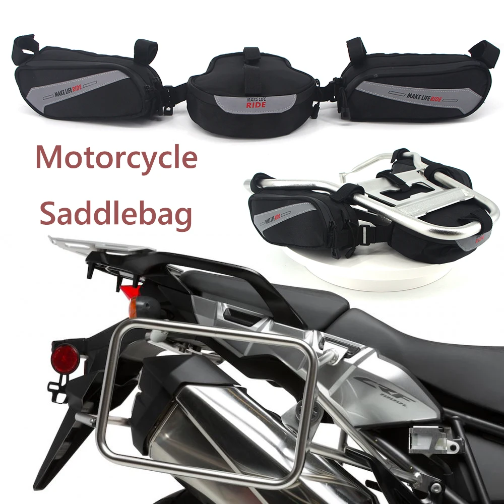 

For Honda CRF1000L CRF 1000L Africa Twin CBF 1000L Adventure Sports Motorcycle Saddle Bag Saddlebag Tailbag Tail Bag Waterproof