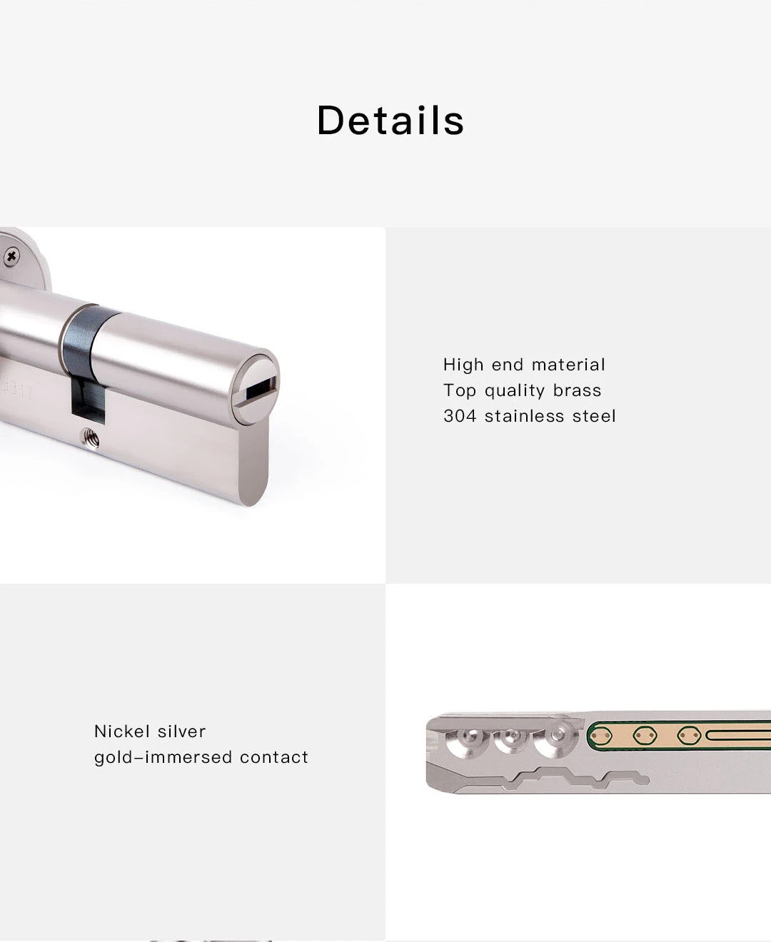 Mihome cilindro de bloqueio inteligente sem fio