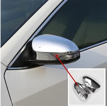 

ABS Chrome Car Rear View Mirror Cover Trim Sticker Car Accessories Styling For TOYOTA C-HR 2016 2017 2018 2019 2020