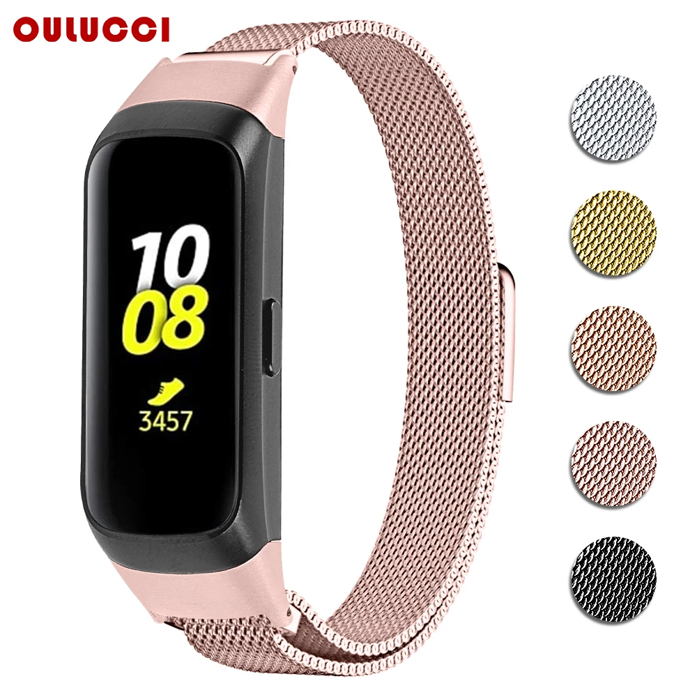 Сетчатый ремешок OULUCCI для Samsung galaxy SM R370 часов металлический браслет samsung