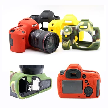 

Soft Silicone Rubber Camera Protective Body Case Skin for Canon 5D MARK IV 5D4 5DIV 5DIII 5D3 5DSR Camera Bag Shell Cover