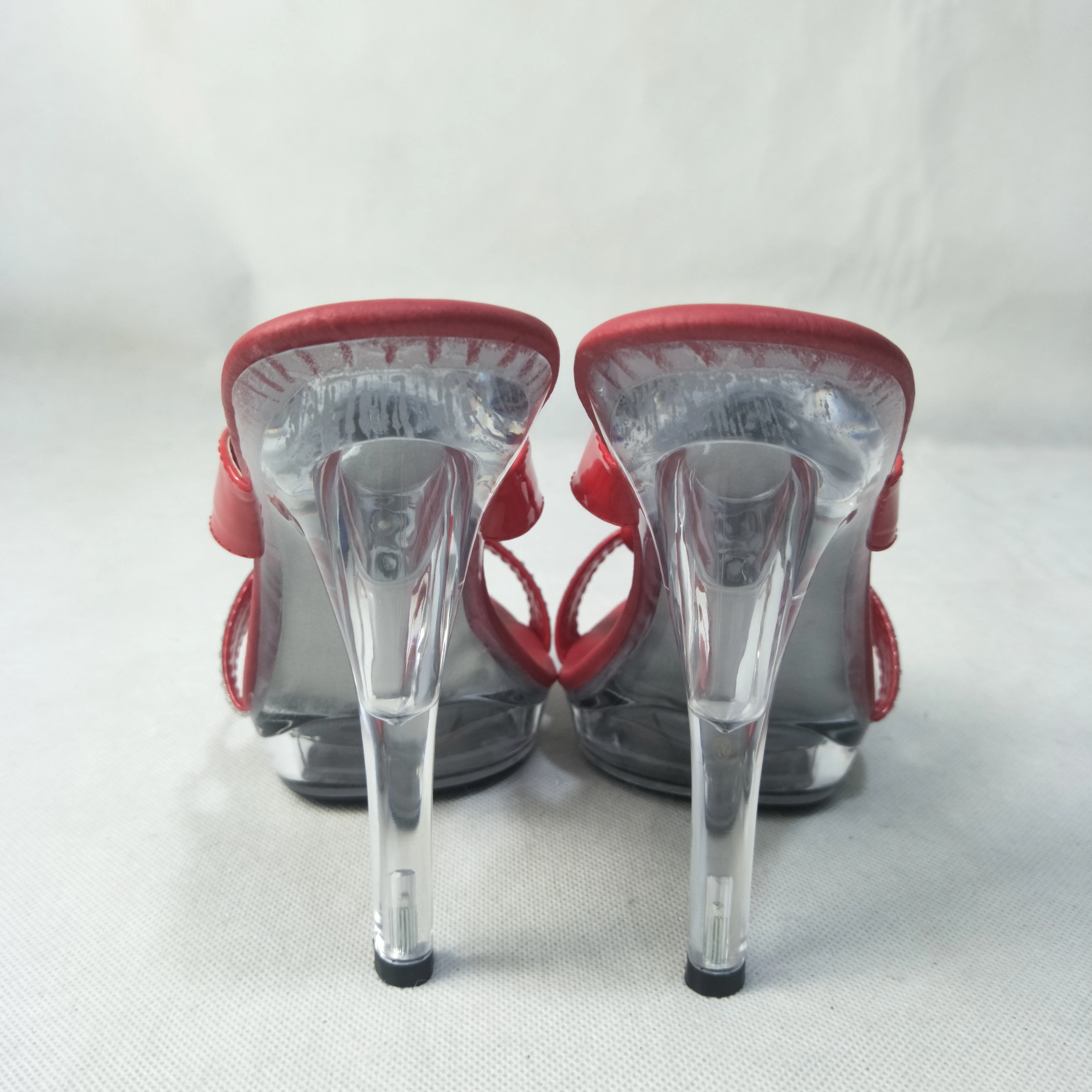 13 cm high heel slippers, plump crystal sexy pole dancing shoes, female models stage show slippers pole dancing shoes