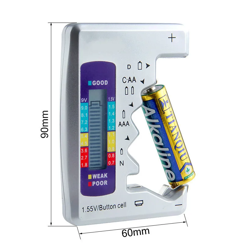 Новый цифровой тестер емкости аккумуляторов C/D/9V/AA/AAA/1 5 V литиевый бытовой