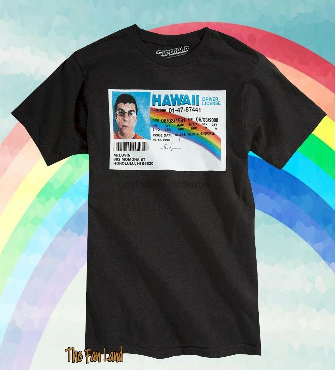 Baru Superbad Mclovin Hawaii SIM Pria T 