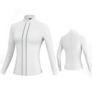 

PGM ladies golf training T-shirt long sleeve golf T-shirt autumn and winter warm stand collar slim Sun protection Women S M L XL