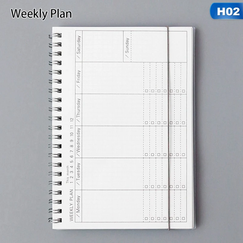 Ежедневный план управление временем ежедневный График обучения студентов самодисdiscipline Ина блокнот ежедневный для планирования расписания планировщик Органайзер книга - Цвет: 02