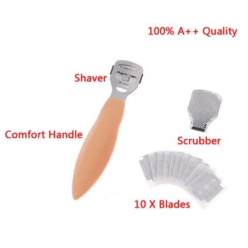 

1PCS Pedicure Cutter/shaver Blades Foot Care Pedicure Machine Hard Skin Cutter Cuticle Remover Shaver+10 Foot Shaver Blades Set