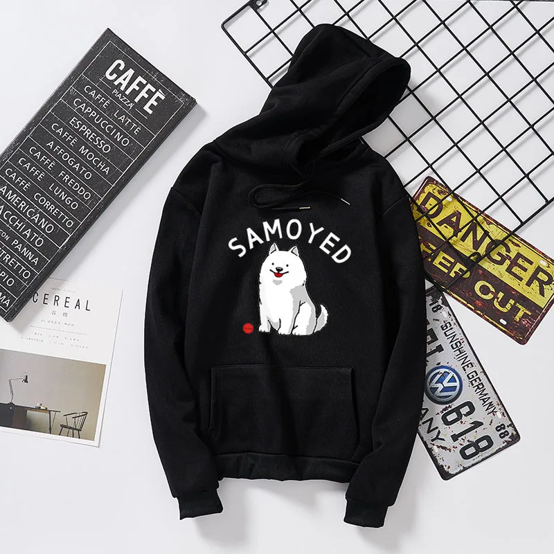 Тонкая одежда для пары Yueyo Samoyed fieece в Корейском стиле, свободный крой, для студентов, длинный рукав