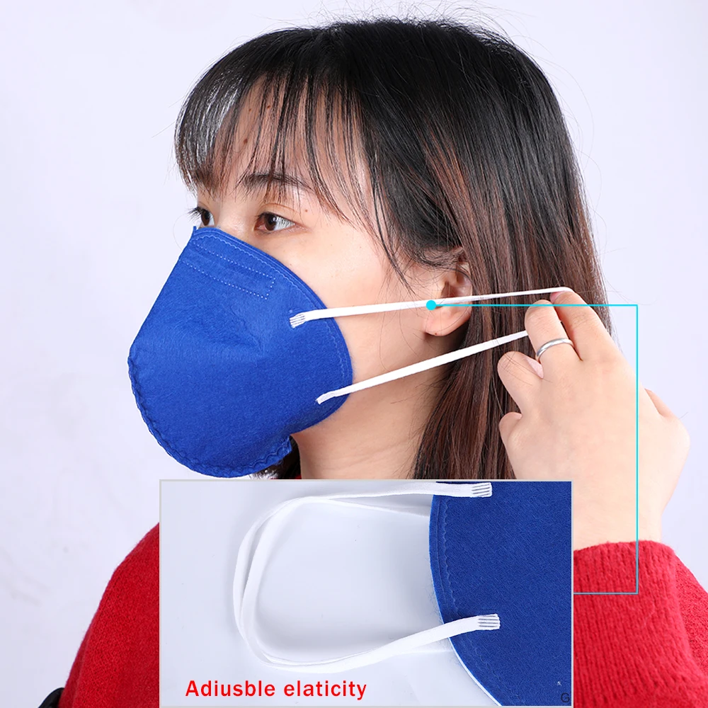 

10PCs KN95 Mask PM2.5 Anti fog Formaldehyde Bad Smell Bacteria Proof Face Mouth Mask