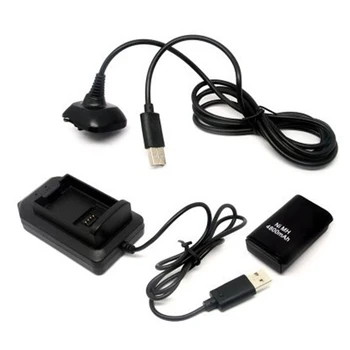 

Double Rechargeable Battery + USB Charger Cable Pack for XBOX 360 Wireless Controller JHP-Best