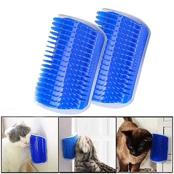 

Removable Cat Brush With Catnip Wall Corner Massage Grooming Brush Self Groomer For Cats Dogs Hair Removal Comb Pet Accessories