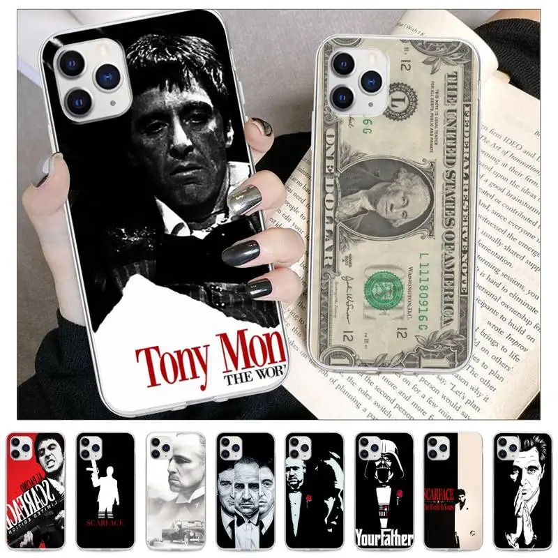 Прозрачный чехол для телефона Scarface Godfather Samsung Galaxy A51 A71 S20 S10e S8 S7 S9 S10 Plus | Мобильные