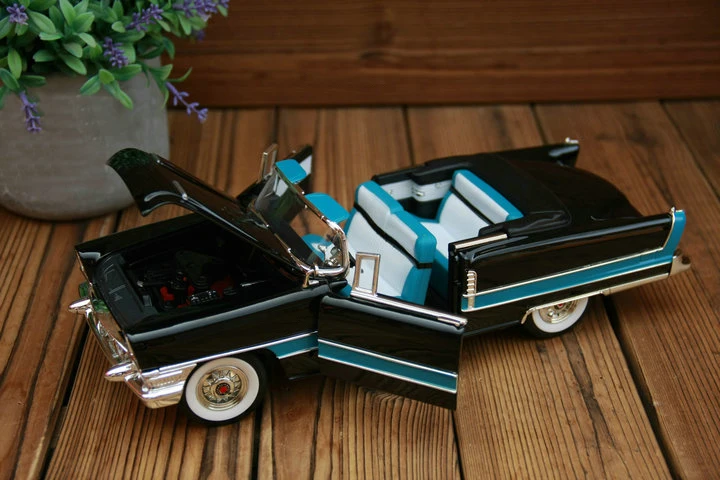 Изысканная 1:18 1955, Классическая модель, сплав, коллекция, модель, дверь может быть открывается