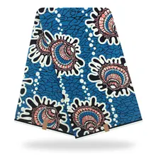 Настоящий воск настоящий гарантированный настоящий голландский воск африканская ткань настоящий воск настоящие принты ткань для женского платья 6 ярдов