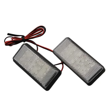 

12V 27Led Bulbs Reflective Patch Rear Light Lamp Motorcycle Car Decoration Refires Rectangle Brake Lights Turn Signal Light