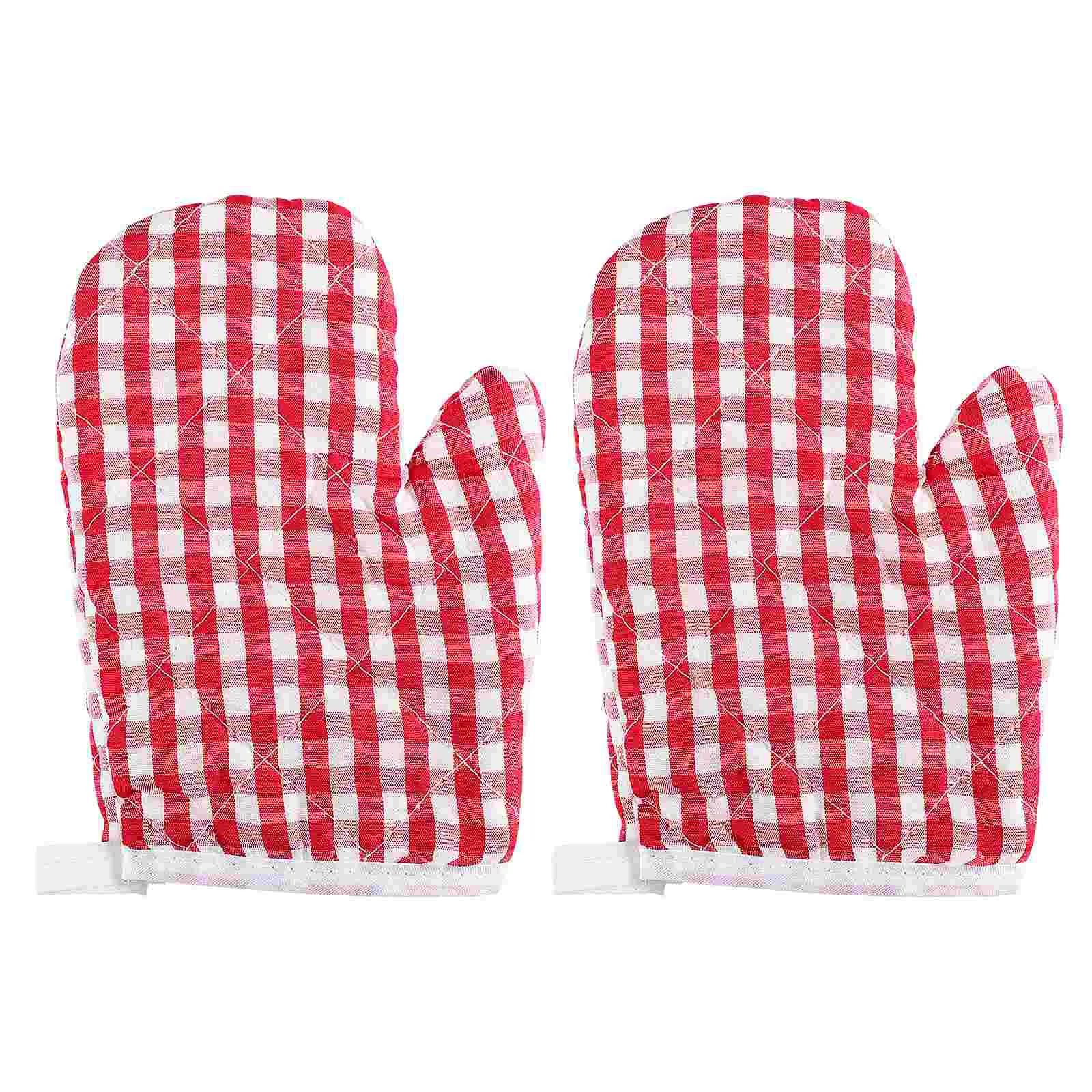 Cabilock 2pcs Kids Oven Mitts Kitchen Heat Resistant Microwave Kitchen