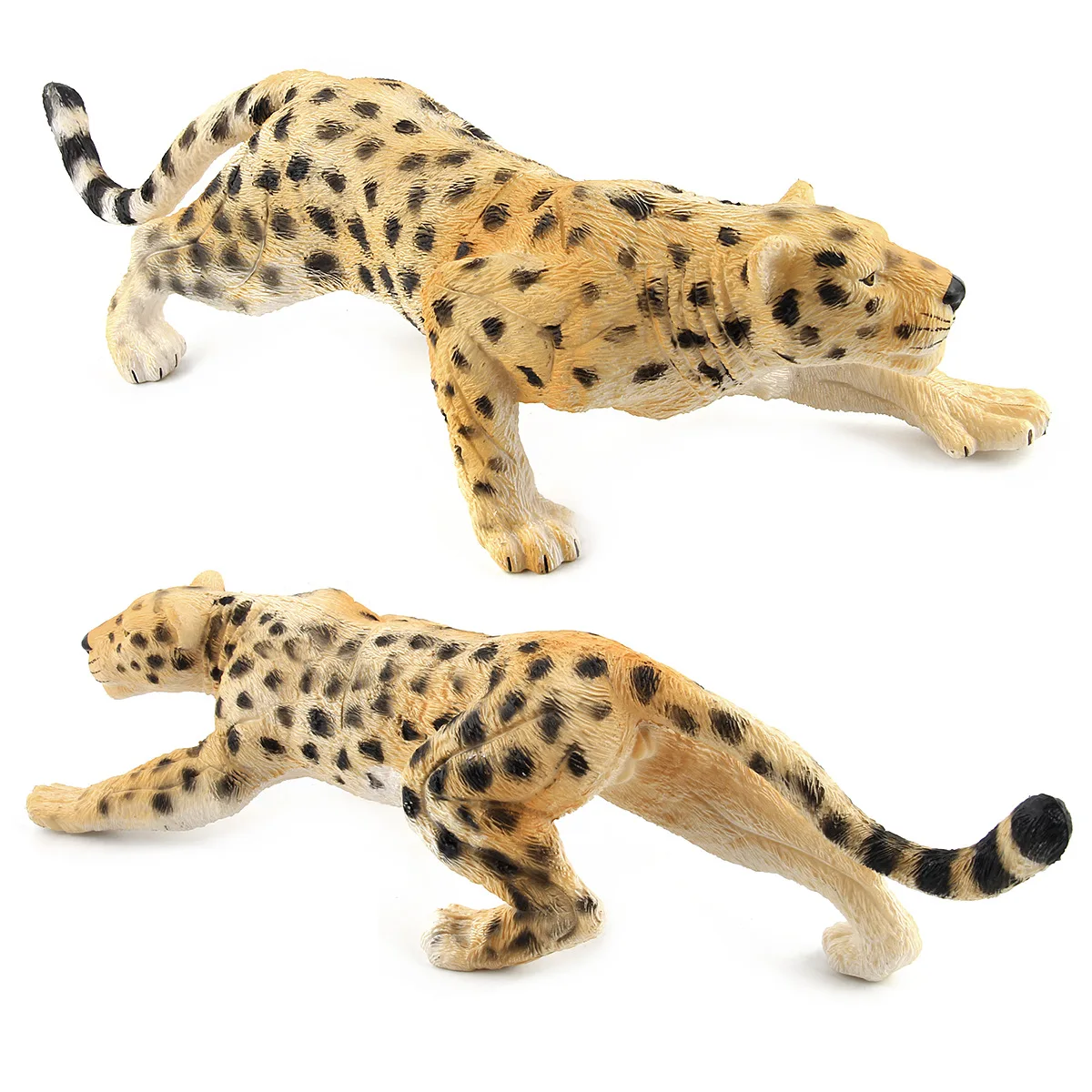 

Hot Selling Zoo Model Large Leopard Wild Animal Model Children's Toy in Bags