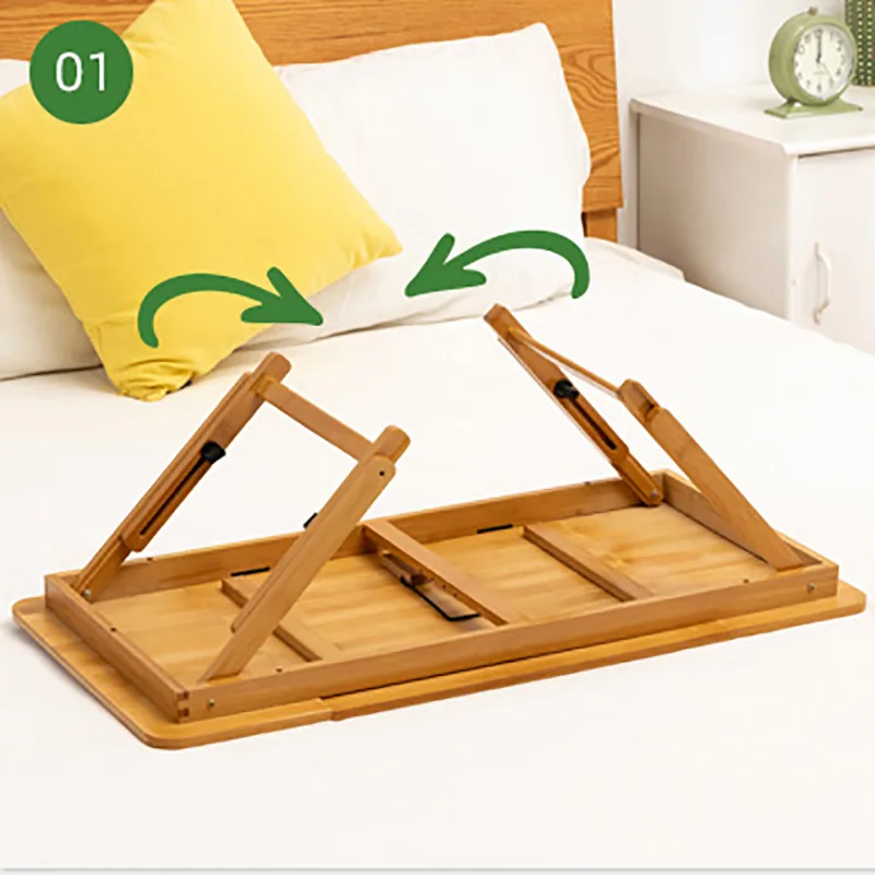 подставка для ноутбука Fold-down Bed Book Desk Laptop Computer Table Lazy Home Student Write Bedroom Dormitory Magic Device