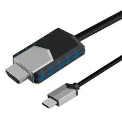 Домашний бизнес-Конференц-проектор для мобильного телефона type-C к HDMI HDTV AV говорящий кабель-переходник для телевизора 4K 30 Гц компьютерный