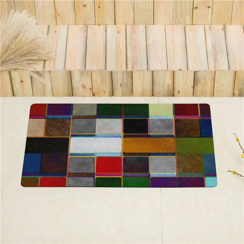 4 Marble Pattern Entrance Doormat Kitchen Mat For Floor Door Mats Non-slip Home Mat PVC Soft Skin Rugs Waterproof Welcome Carpet - Цвет: 4
