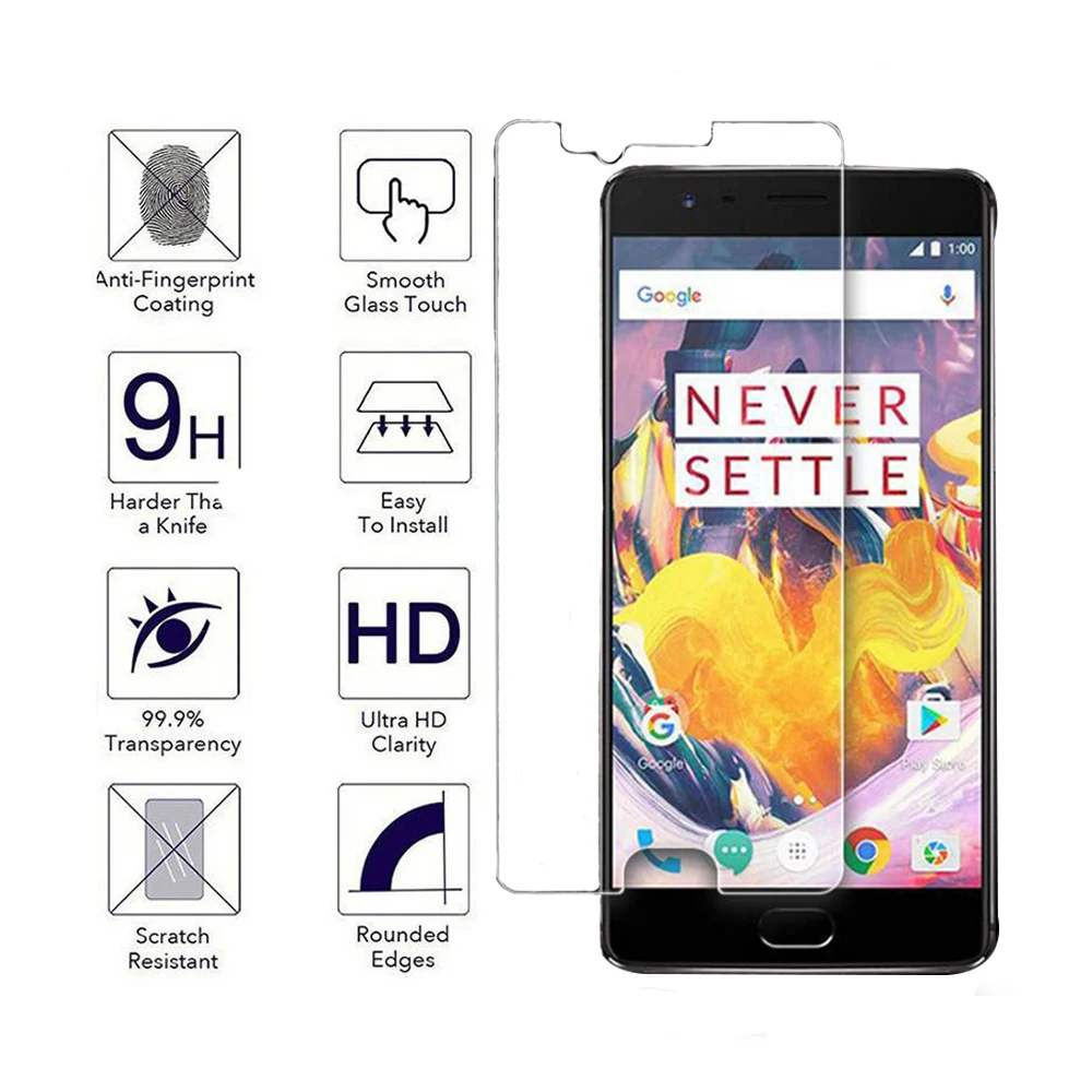 10 шт оптом для OnePlus 5 0,3 мм 2.5D прозрачный 9H Премиум Закаленное стекло протектор экрана для OnePlus 5 пленка анти-Пузырчатая