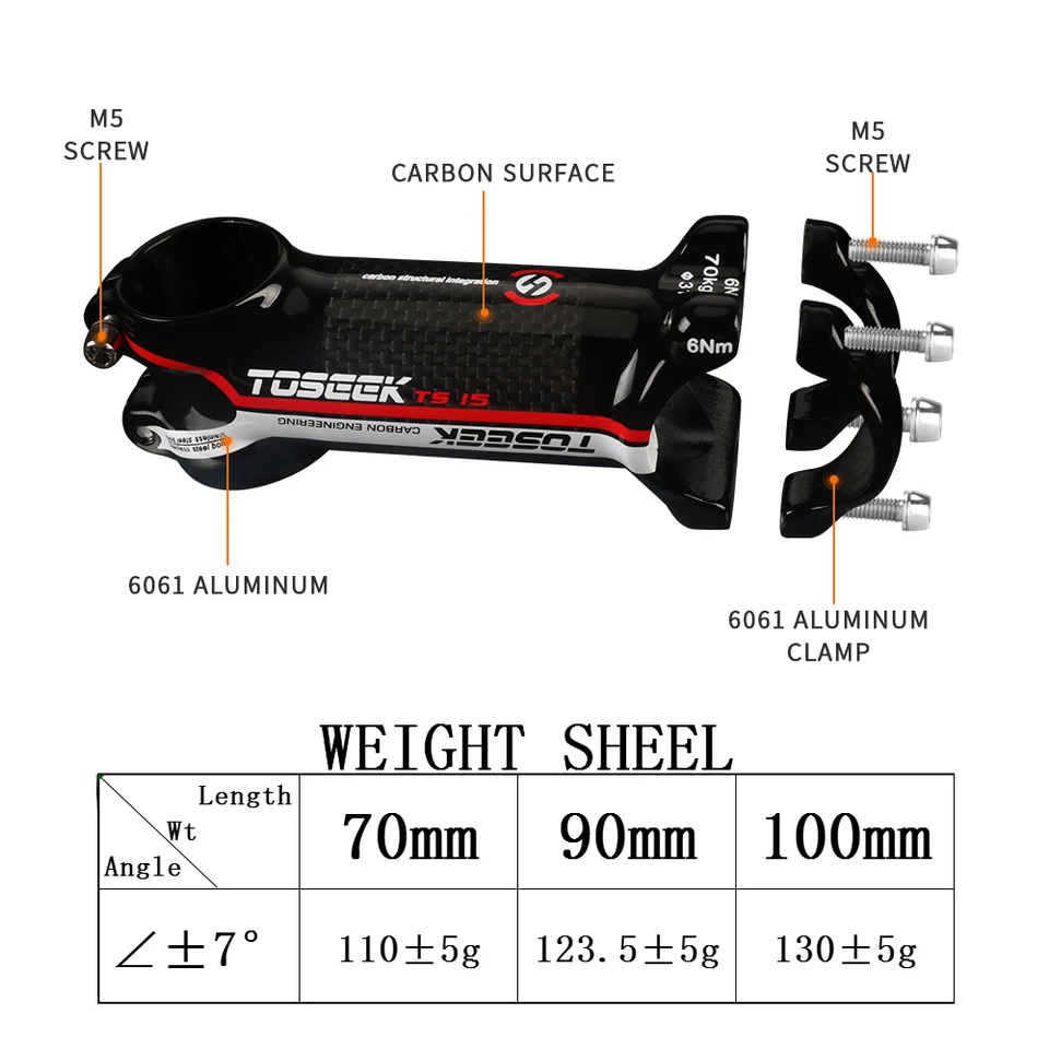 ステム一体型ハンドル　TOSEEK カーボン　幅380 ステム100mm 楽天市場】TOSEEK ステム一体型ハンドル MTB XC 超軽TORAY