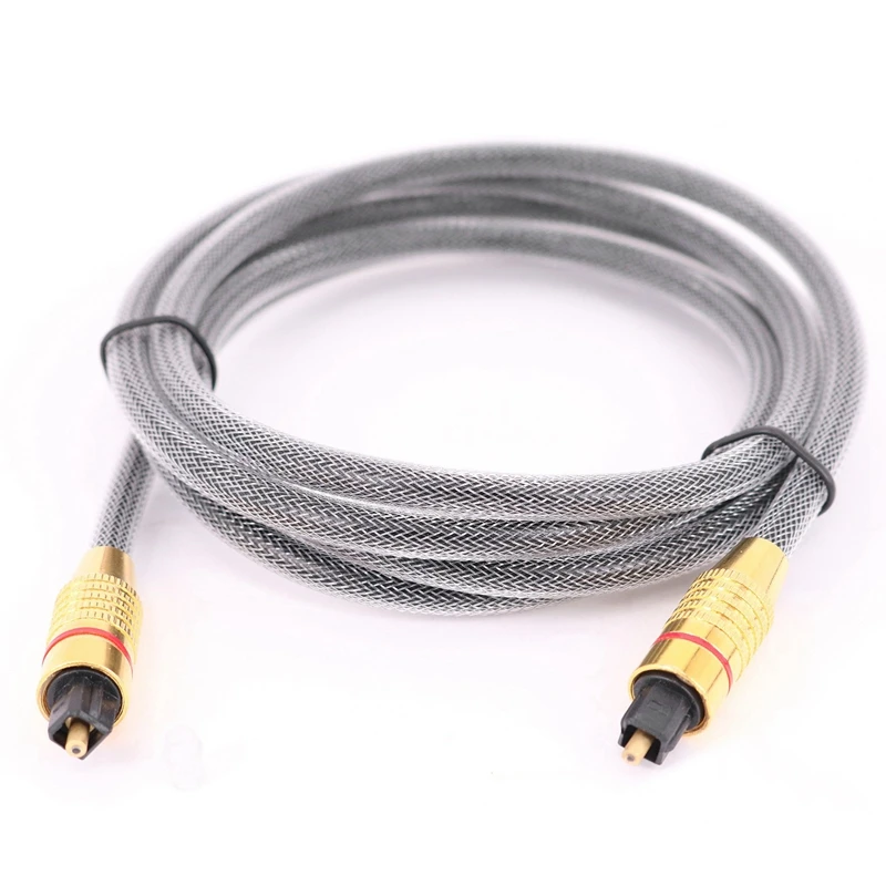 10Ft/3 м Цифровой оптический аудио кабель Шнур SPDIF волокно для ТВ компакт дисков DVD PS3
