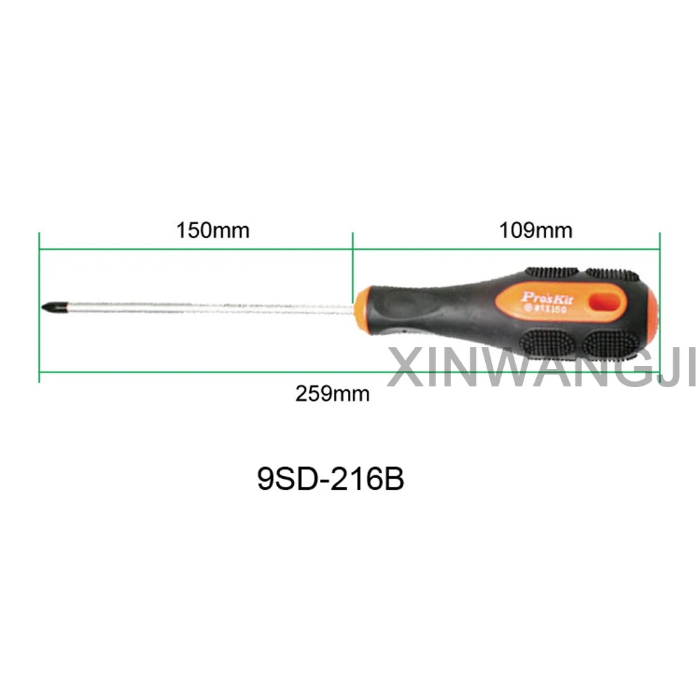 Pro'sKit двухцветная Нескользящая прецизионная крестовая отвертка для IPhone samsung телефон ноутбук ремонт Phillips отвертка инструмент
