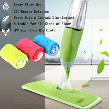 

Spray Floor Mop with Reusable Microfiber Pads 360 Degree Handle Mop for Home Kitchen Laminate Wood Ceramic Tiles Floor Cleaning