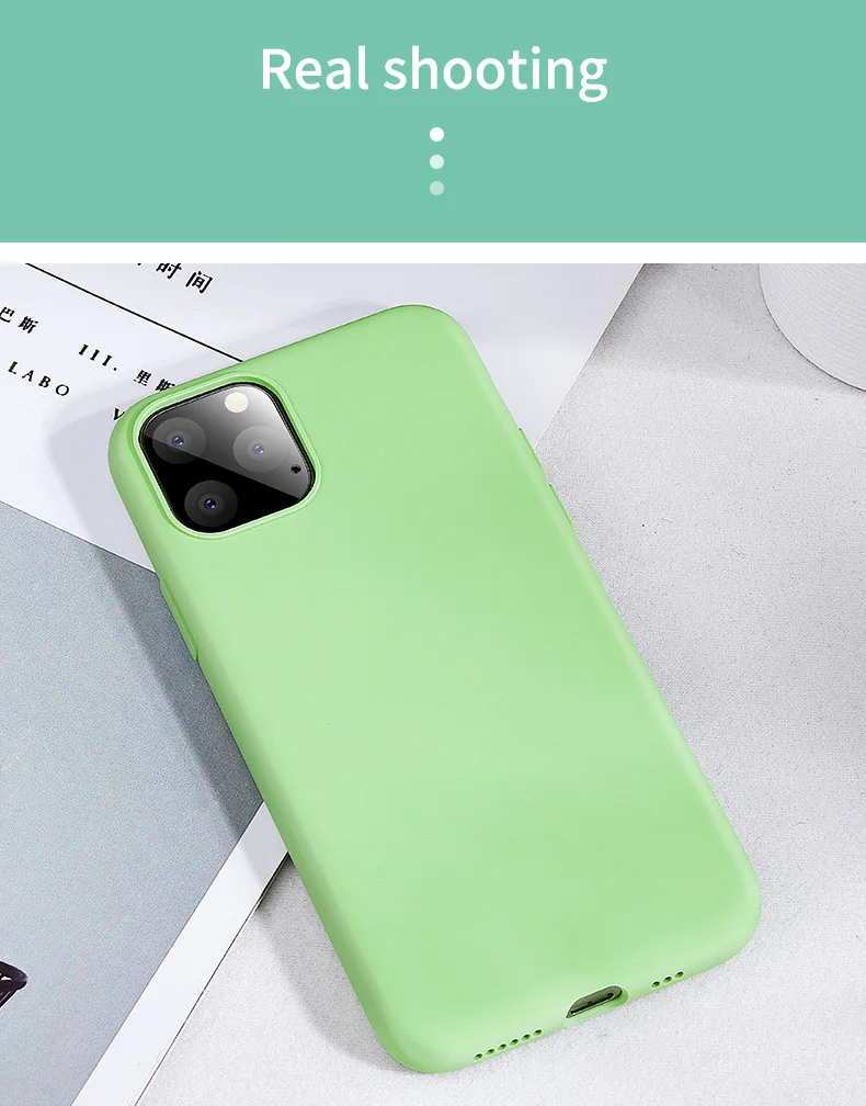 Жидкий силиконовый чехол для телефона iPhone 11 Pro X XR XS Max мягкий цвет задняя крышка для iPhone 6 6s 7 8 Plus