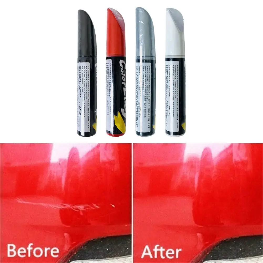 Car Paint Repair Pen Scratch Repair Pen Professional Matt Red White Silver Black Paint Touch