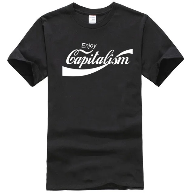 

Enjoy Capitalism T-shirt Funny Parody T Karl Marx Men's Fashion Gift Top S - XXL