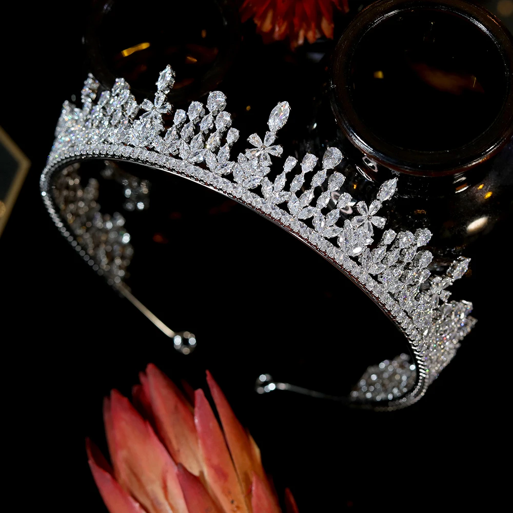 Bridal Crown Wedding Party Headdress ASNORA Sparkling Bride Hair Accessories Jewelry Princess Crown A01094