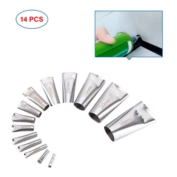

14Pcs Caulk Nozzle Applicator Perfect Stainless Steel Caulking Finisher Caulking Tool For Window Reusable Sealant Finishing Tool