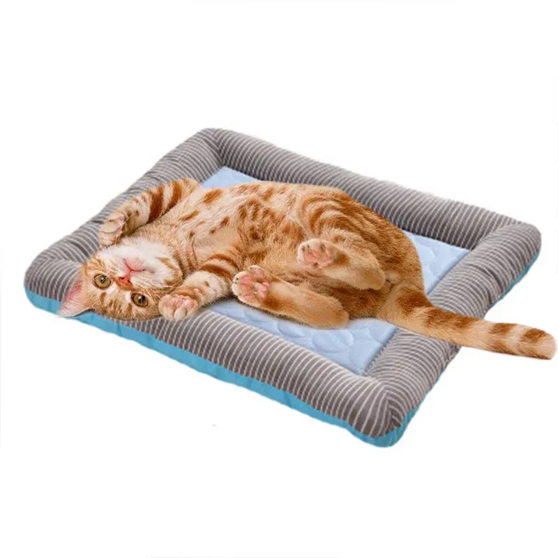 

Cat Beds Cat Sleeping Bed Summer Pet Mat Ice Silk Cold Felt Cat Litter Cat Mat Dog Mat Puppy Kennel Pet Products Kitten Beds