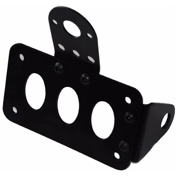 

Motorcycle Side License Plate Bracket Horizontal Vertical Axle or Shock Mount for Sportster Stop Cb750 Xs650 Tail Light