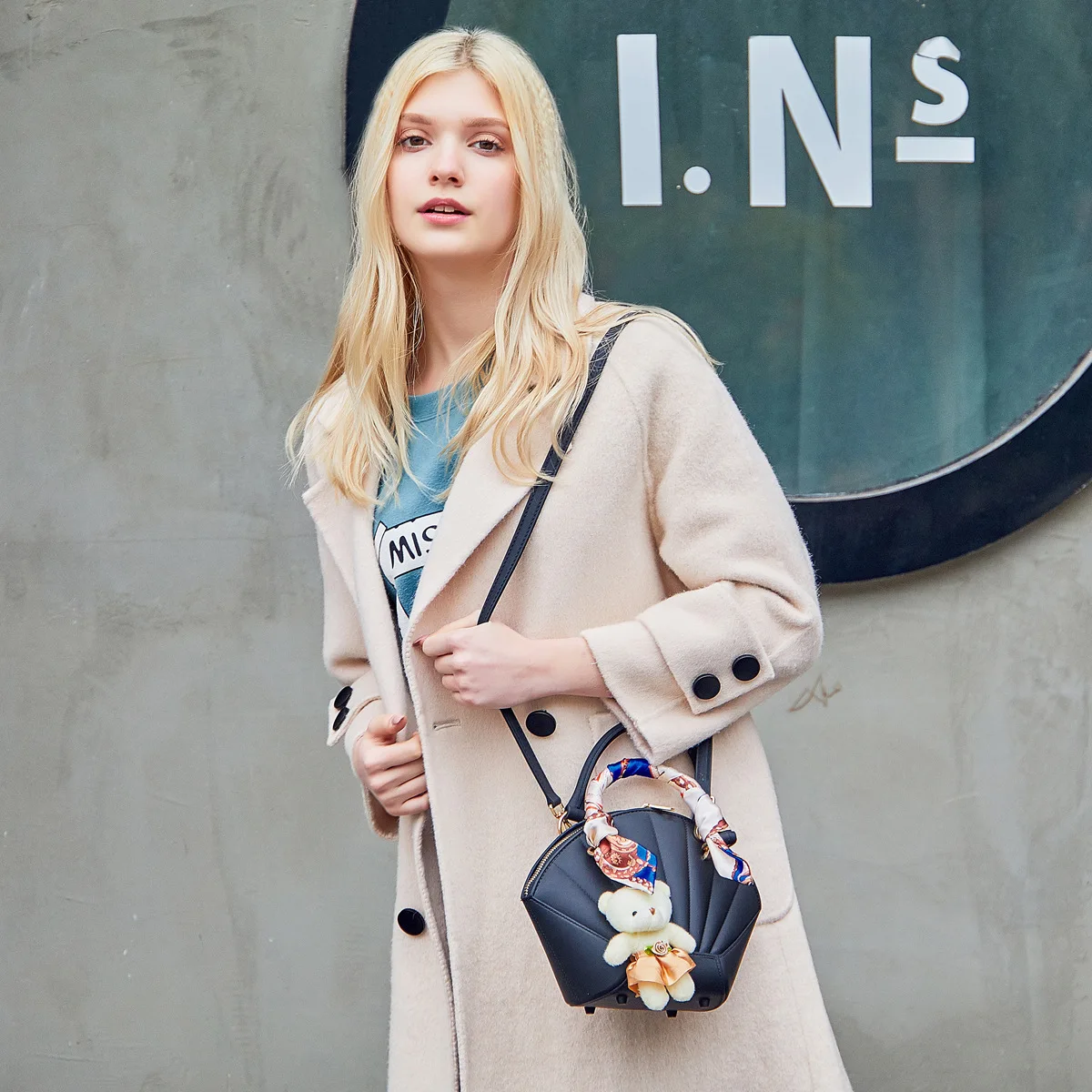 

Gel Bag 2019 WOMEN'S Bag Spring New Arrival Fan-shaped Shell Bag Dull Polish Handbag Manufacturers Direct Selling Can Be a Gener