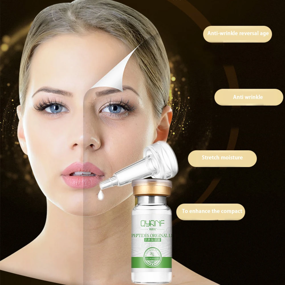 

qyanf Six peptides Collagen liquid Low molecular Freckle whitening Firming skin compactness massage