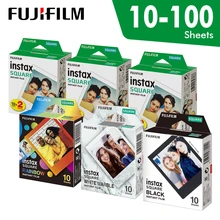 Оригинальная квадратная мгновенная белая пленка Fujifilm Instax с 10 до 100 листов для камер Fuji SQ10 6 20 SP3 в гибридном формате Оригинальная квадратная мгновенная белая пленка Fujifilm Instax с 10 до 100 листов для камер Fuji SQ10 6 20 SP3 в гибридном формате