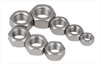 

304 Stainless Steel Hexagon Nut Reverse Tooth Hex Nut Metric Fine Thread Thin Nut Screw Cap Backteeth Bolt Cap spot 5PCS