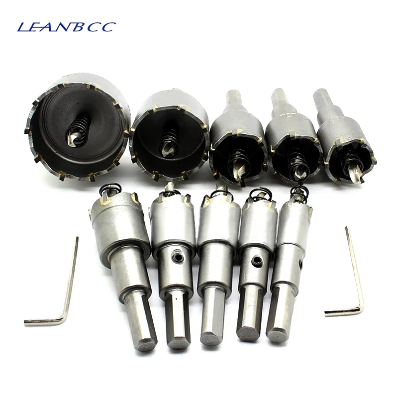 

1 set 85-140 mm TCT carbide stainless steel hole opener High speed steel bit punch hole saw kit For steel plate stainless steel