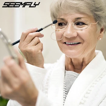 

Seemfly Makeup Reading Glasses Women Magnifying Eyeglasses Cosmetic Farsighted Spectacle General +1.0 +1.5 +2.0+2.5+3.0+3.5+4.0