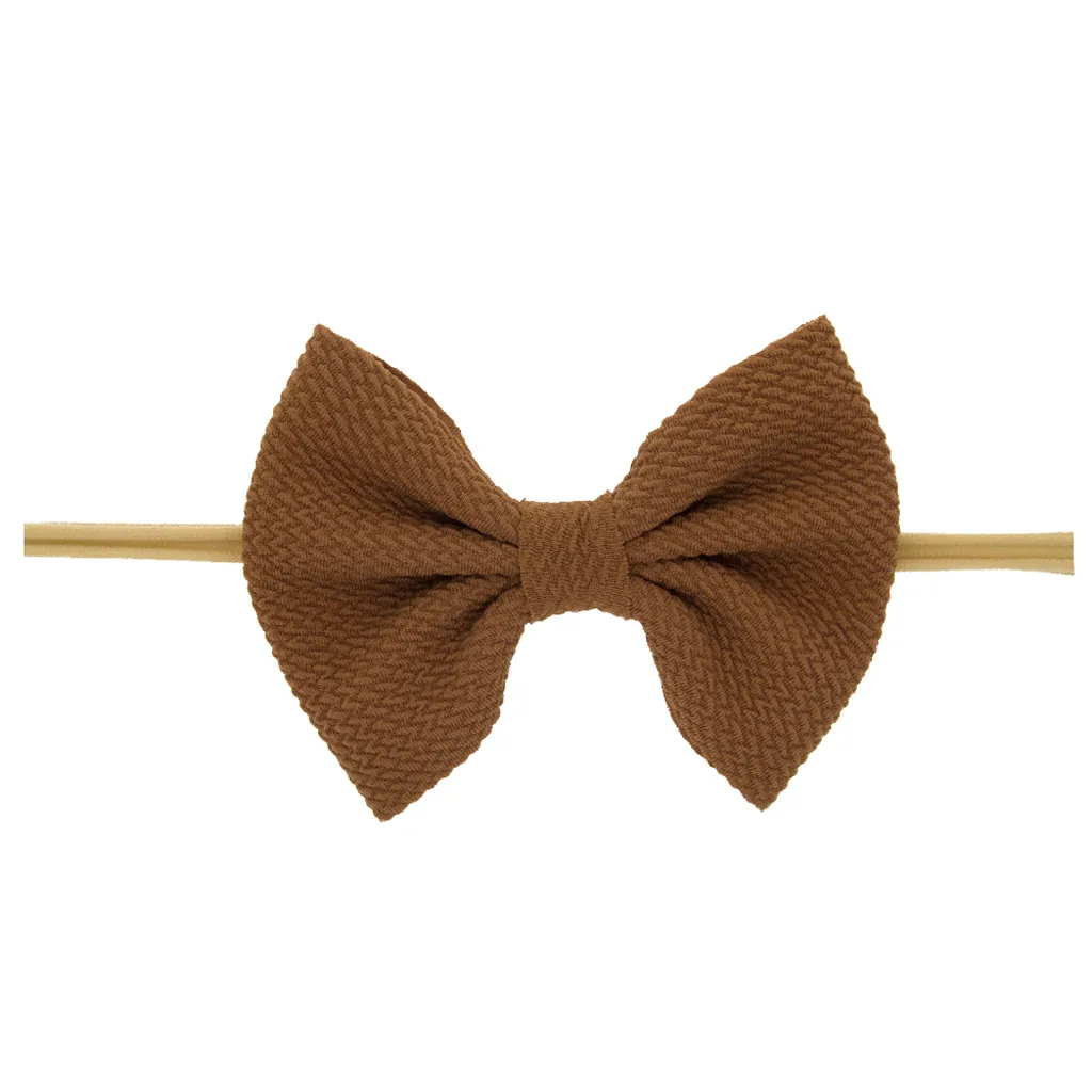 baby solid color Bowknot Headband Kids Girls Hair Accessories New Fashion Children