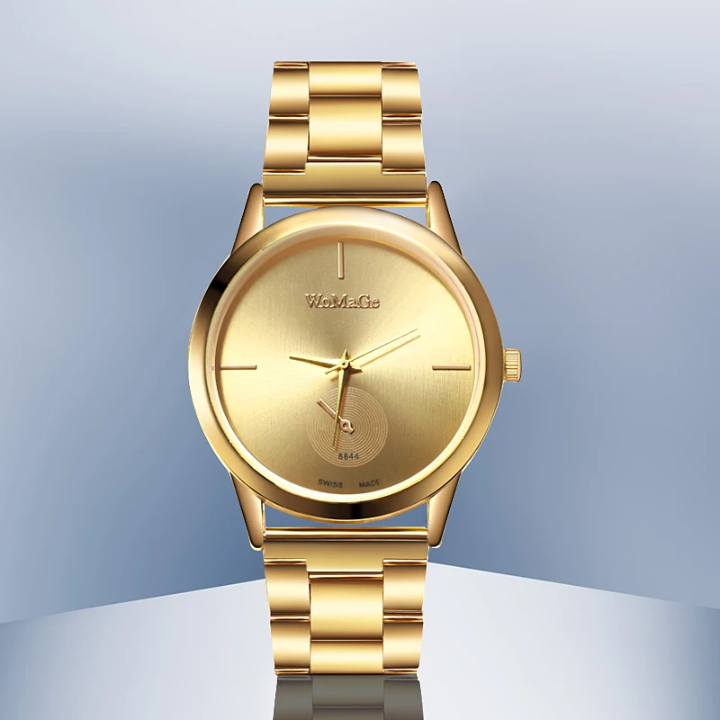 Часы женские роскошные женские золотые часы модные женские кварцевые женские часы из нержавеющей стали montre femme reloj mujer
