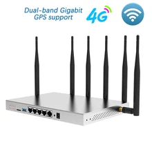 Routeur sans fil CAT4 4G LTE AC1200Mbps double bande, prise en charge VPN PPTP L2TP, Gigabit WiFi avec emplacement pour carte SIM TF usb 3.0