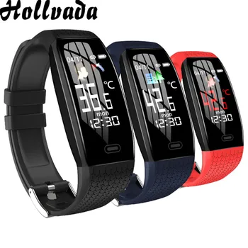 

Body Temperature Smart Watch T5 Waterproof Heart Rate Blood Pressure Bracelet Stopwatch Clock Smart Wristband For IOS Android