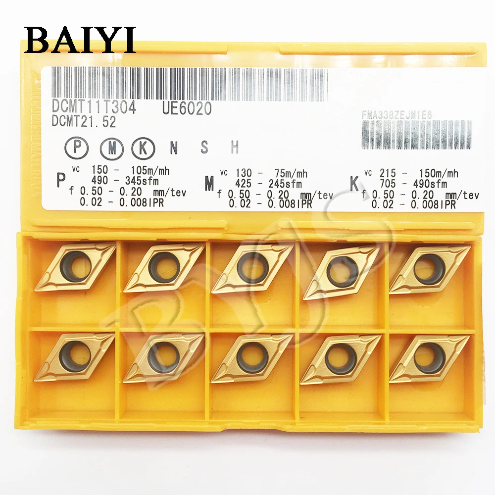 Твердосплавные пластины DCMT11T304 DCMT32.51 UE6020 токарные инструменты DCMT 11T304 для